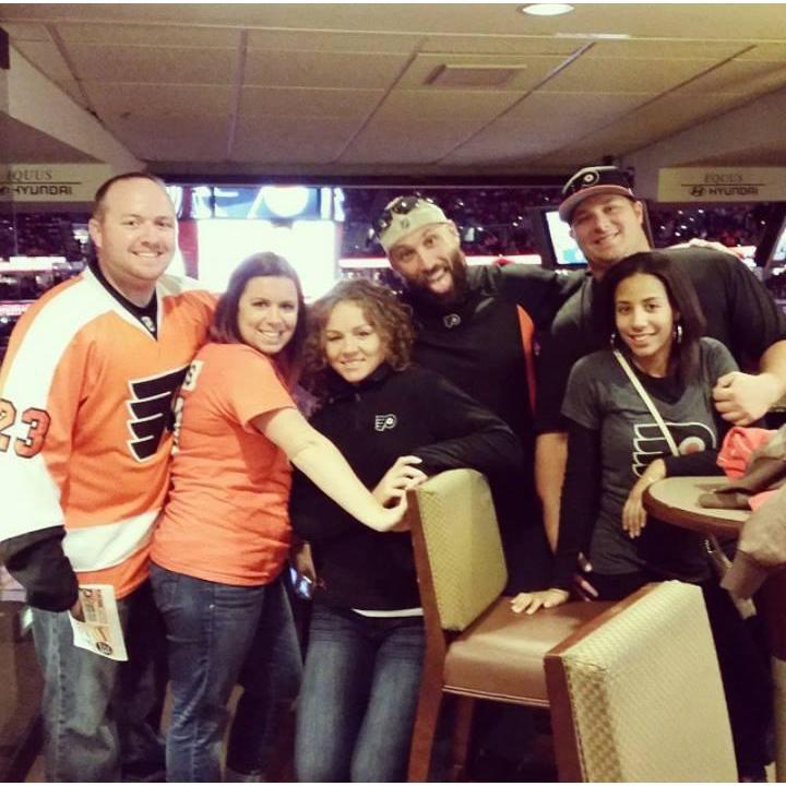 Angie's first Flyers Game