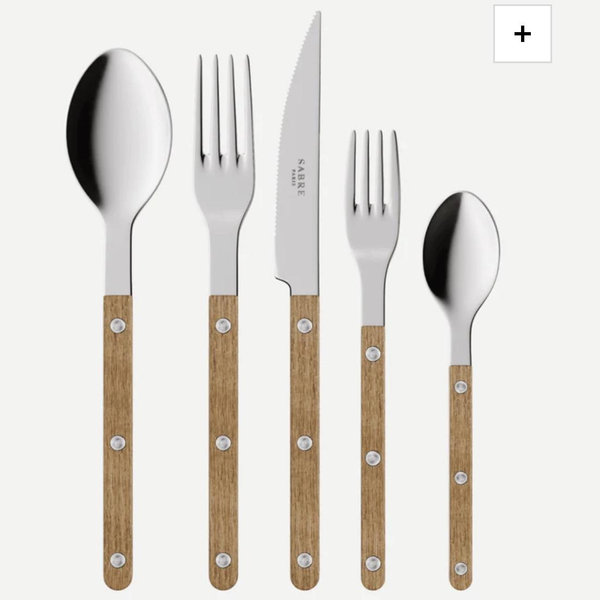 Bistrot Teak, Teak - 5 pieces cutlery set