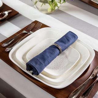 Market Street New York Winter Solstice Square 4-Piece Place Setting, Service for 1