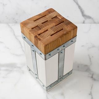 Bianca Square Galvi Knife Block