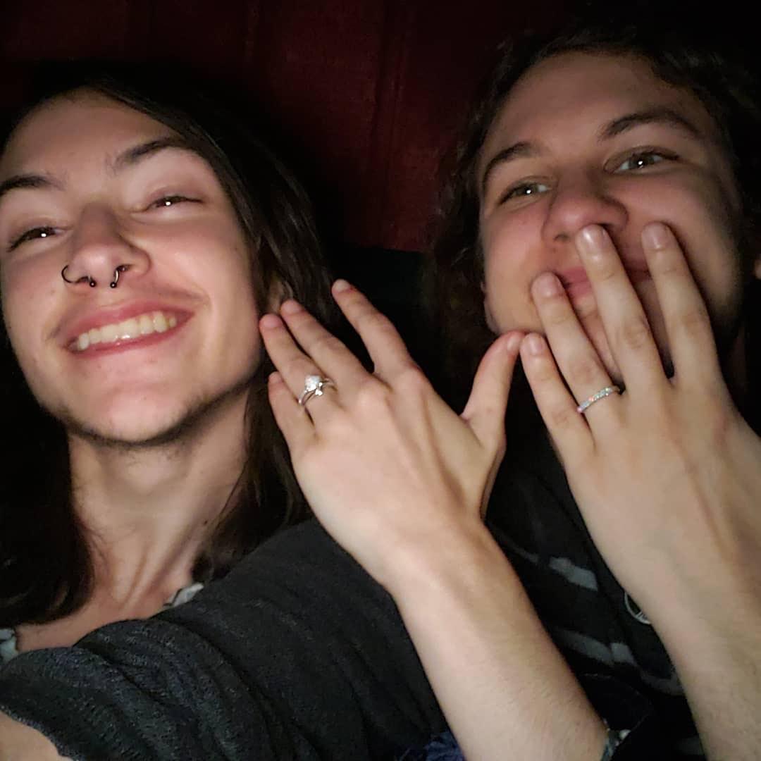 The night we got engaged.