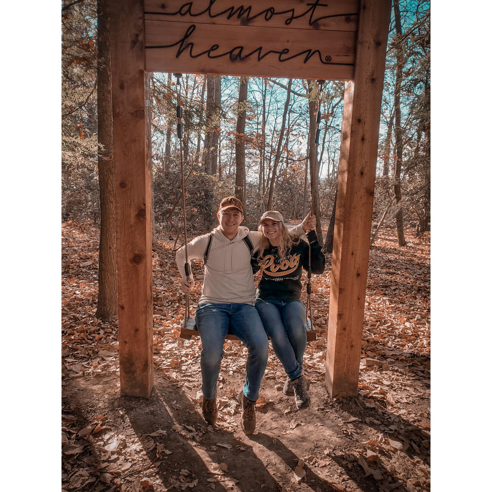 Hiking in WV.