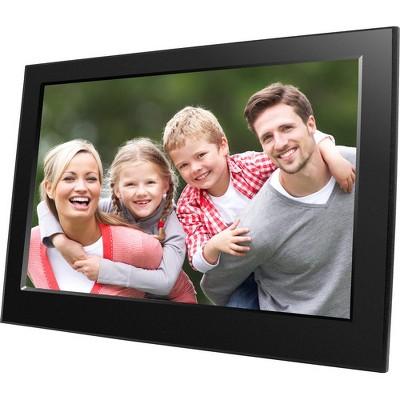 Naxa 9" Digital Photo Frame - 9" LED Digital Frame - Black - 800 x 480 - Cable - JPEG - Slideshow, Clock, Calendar - USB
