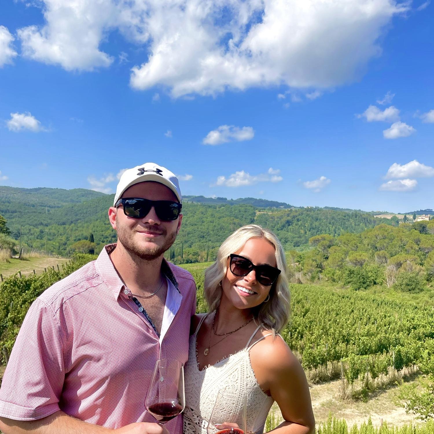 A vineyard in Tuscany!