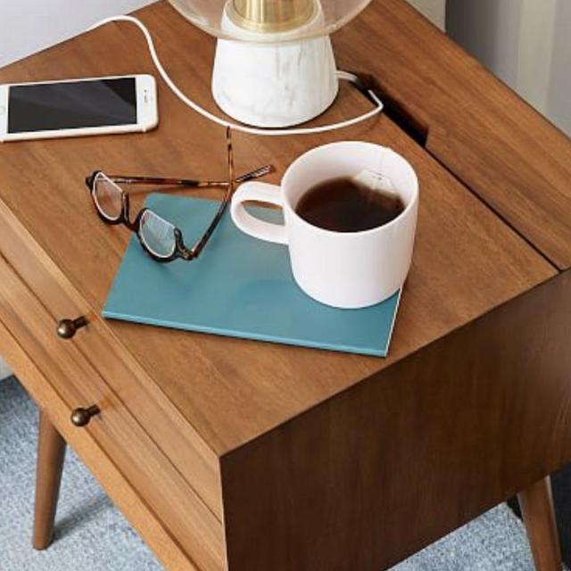 2 Mid-Century Charging Nightstands