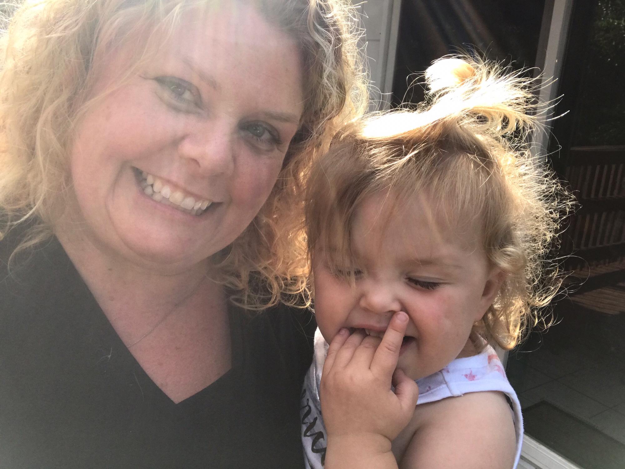 Me and our adorable flower girl.