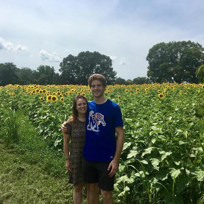 On Justin's dad's farm outside Whiteville, TN.