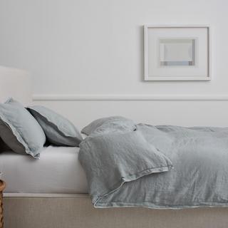 Edged Linen Duvet Cover