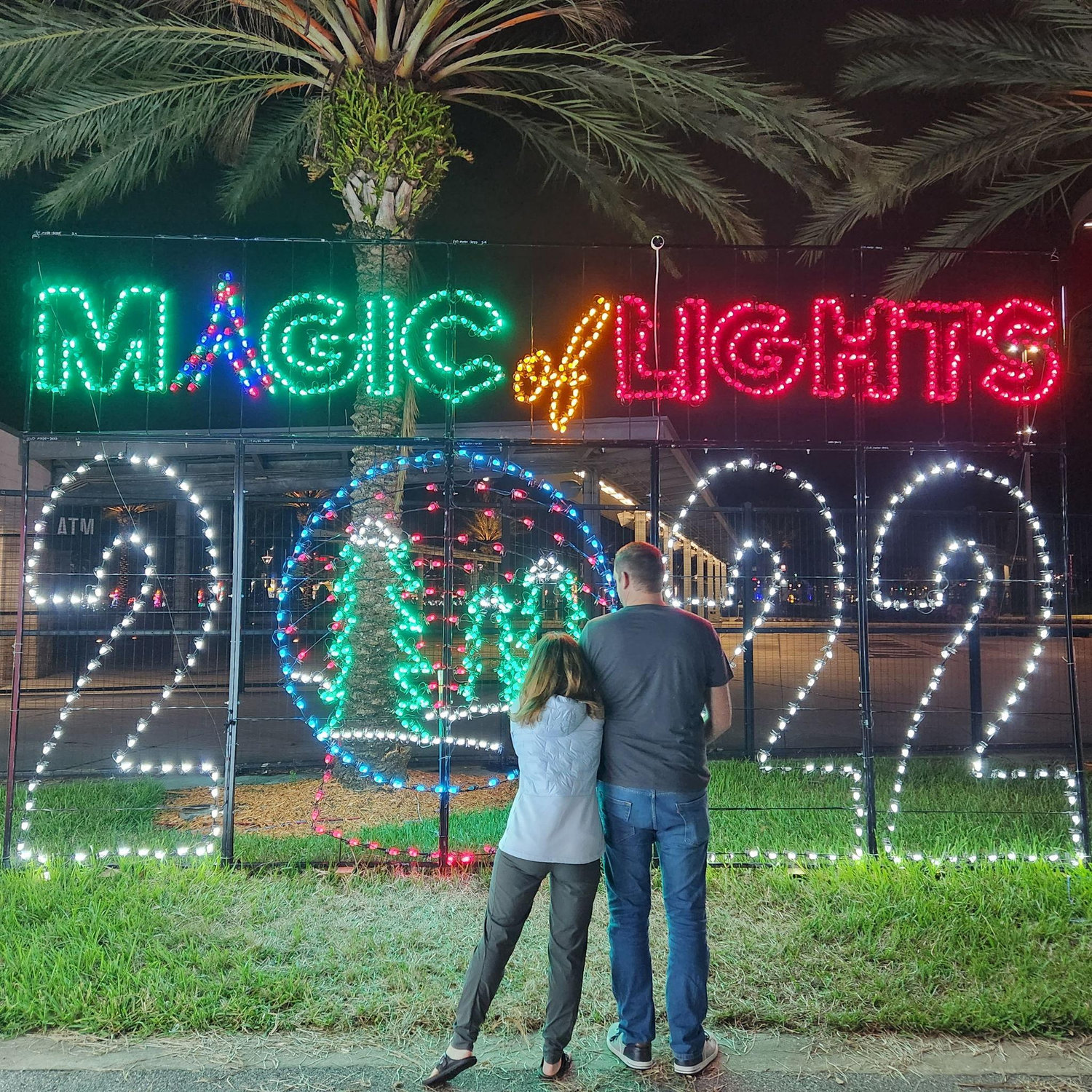 Daytona Speedway drive thru light display