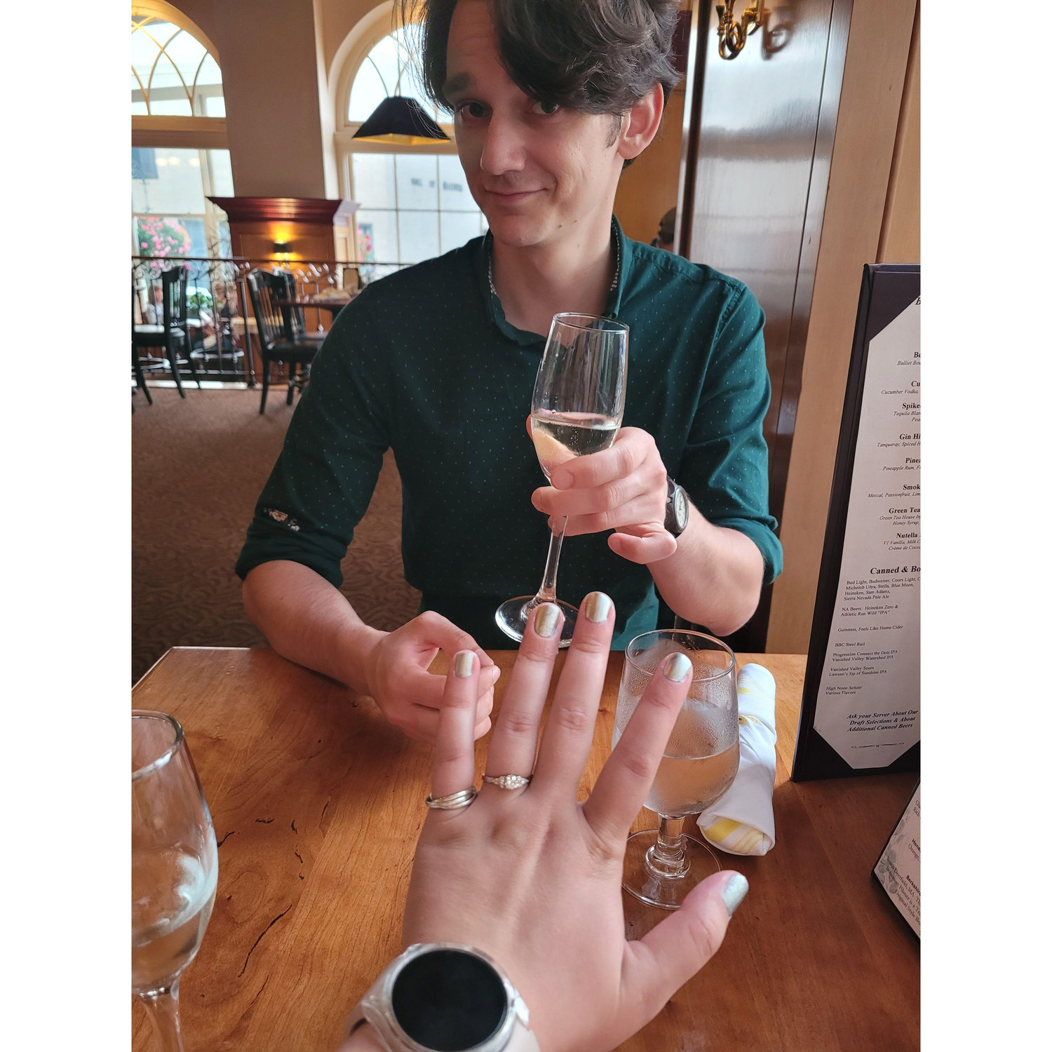 First dinner being engaged!