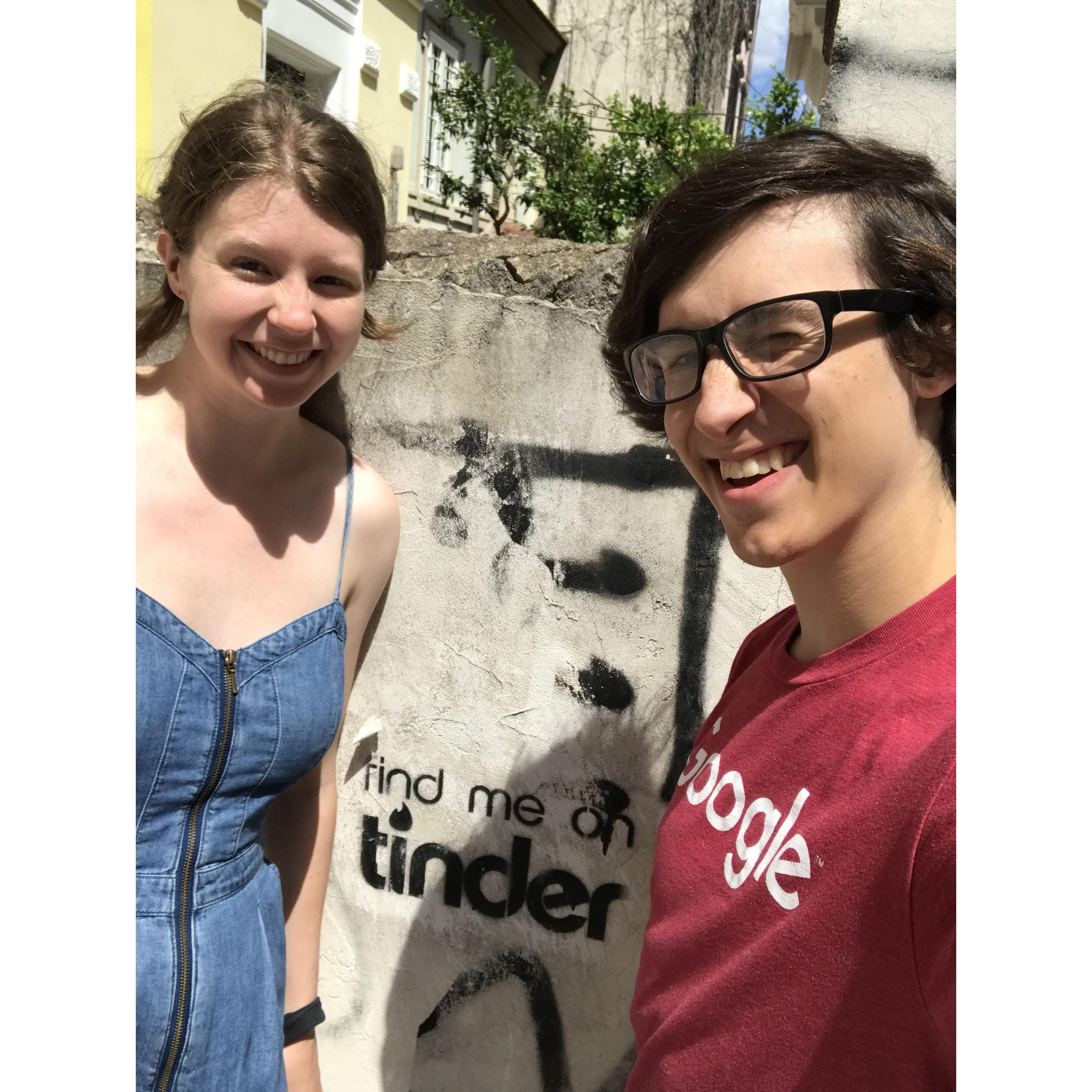 A nod to how we met, found in Rome!