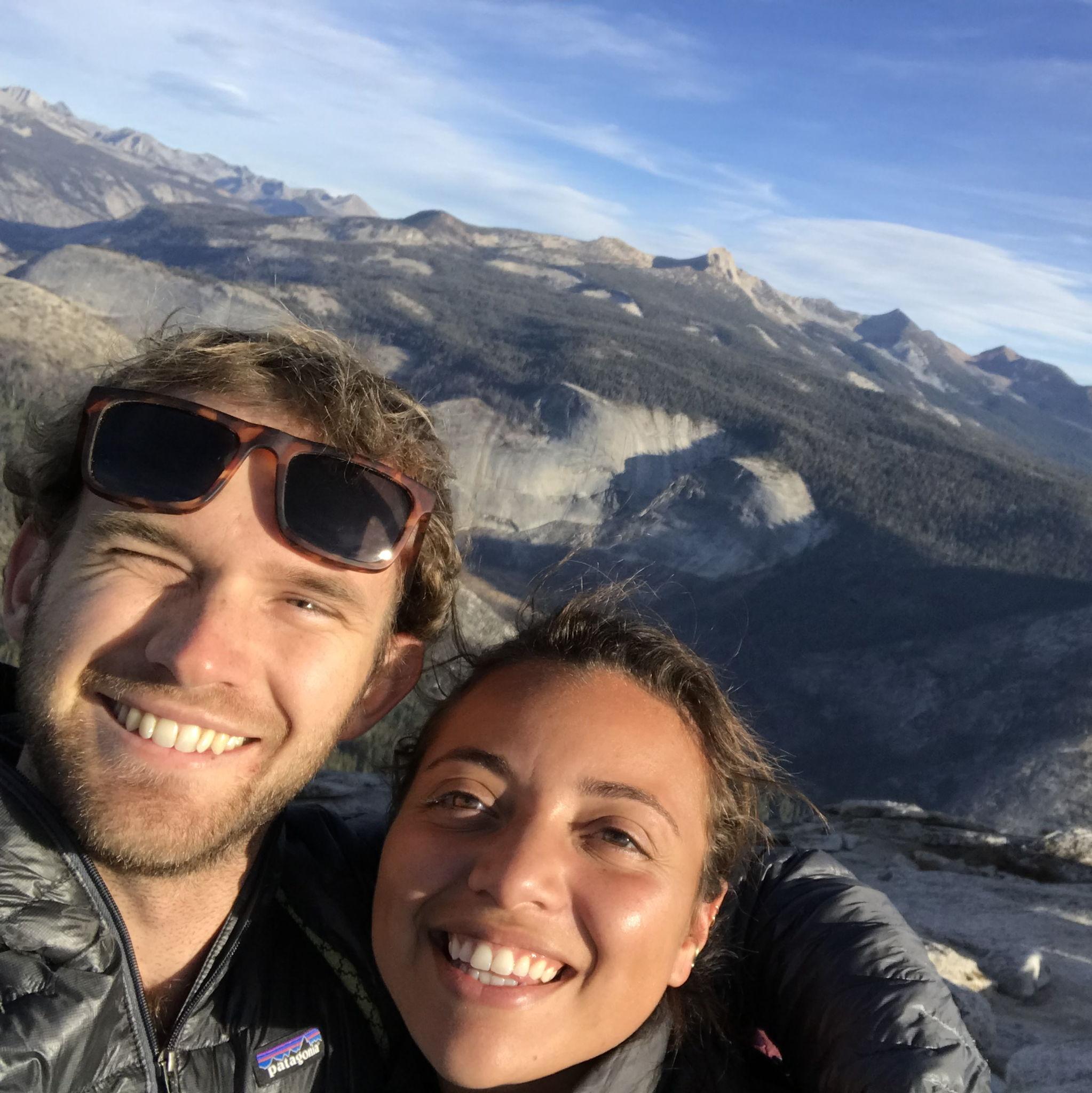 Rock climbing Half Dome in Yosemite National Park, CA