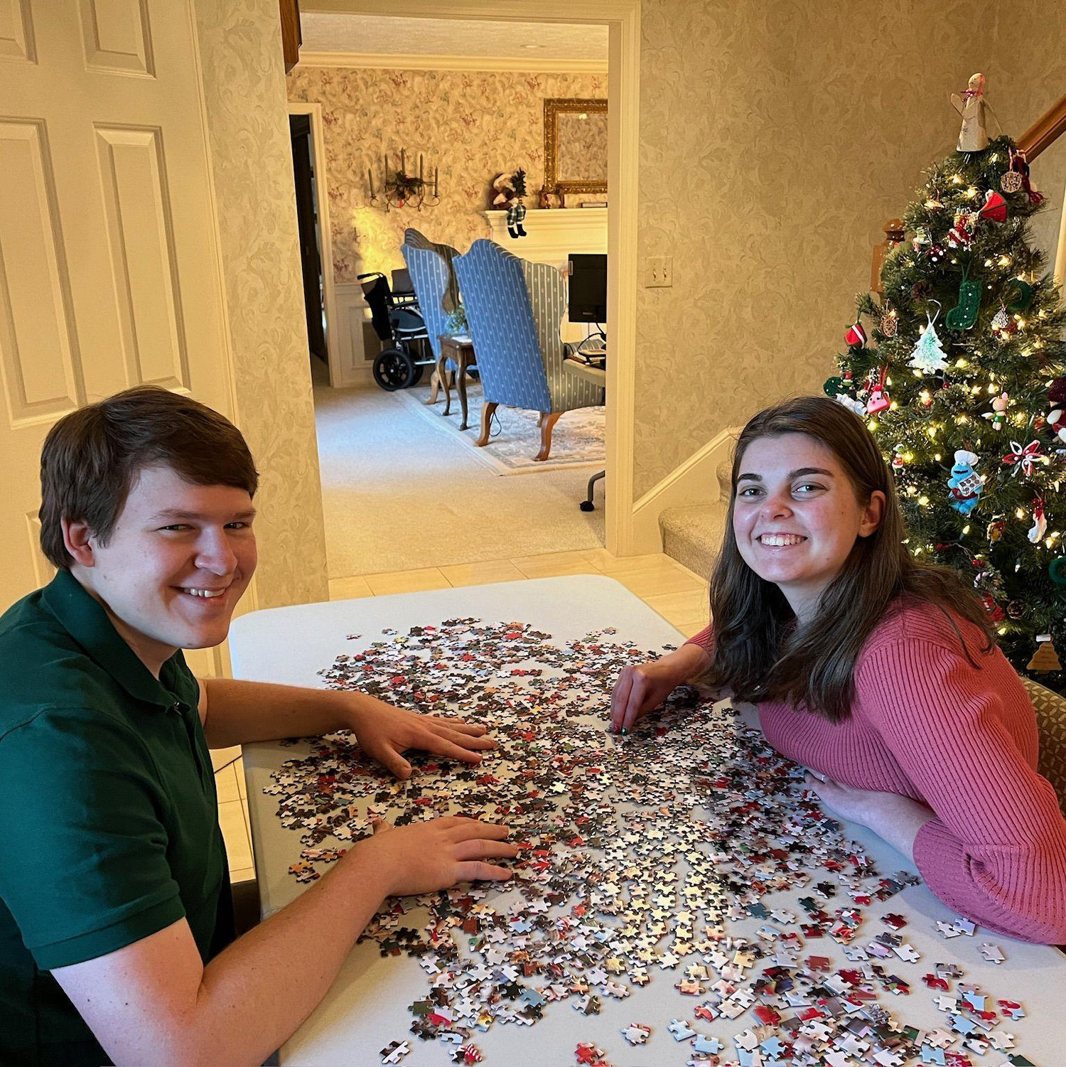 One of the many Christmas weekends Zeke spent at the Perry household!