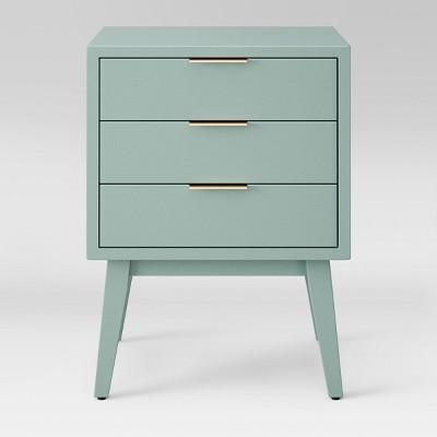 Hafley Three Drawer End Table Smoke Green - Project 62™