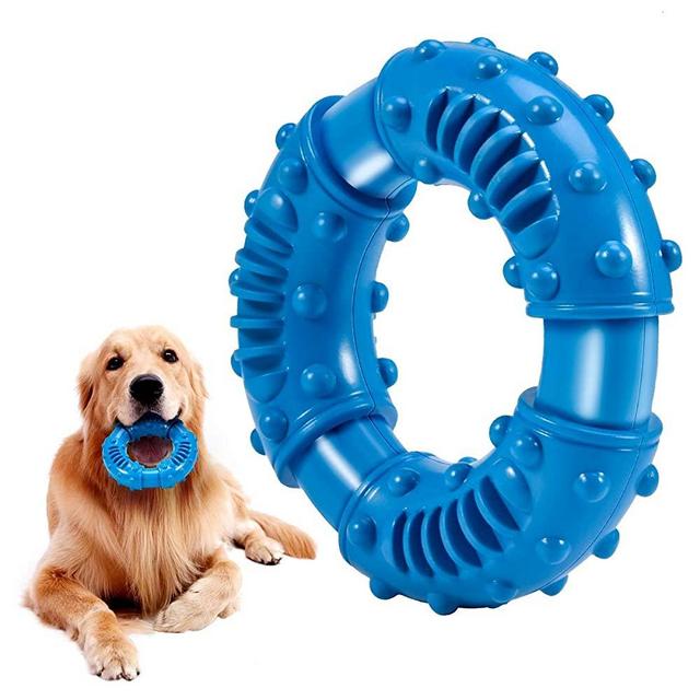 Feeko Dog Chew Toys for Aggressive Chewers Large Breed, Non-Toxic Natural Rubber Long Lasting Indestructible Dog Toys, Tough Durable Puppy Chew Toy for Medium Large Dogs - Fun to Chew, Chase and Fetch