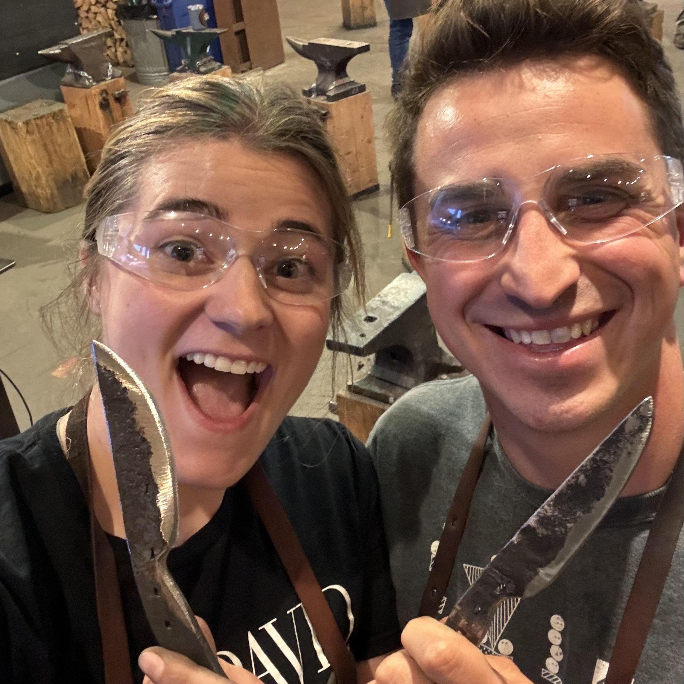Blacksmithing knives