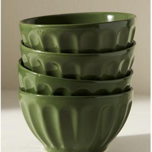 The Latte Stoneware Cereal Bowls, Set of 4: Amelie Edition