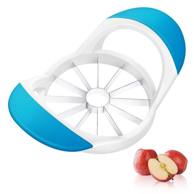 Supercenter Apple Cutter, Apple Corer and Slicer - Stainless Steel Apple Corer - 4.72 Inch Apple Slicer Tool with 12 Super Sharp Blades, lightweight Apple Slicer and Corer with Anti-slip Handle