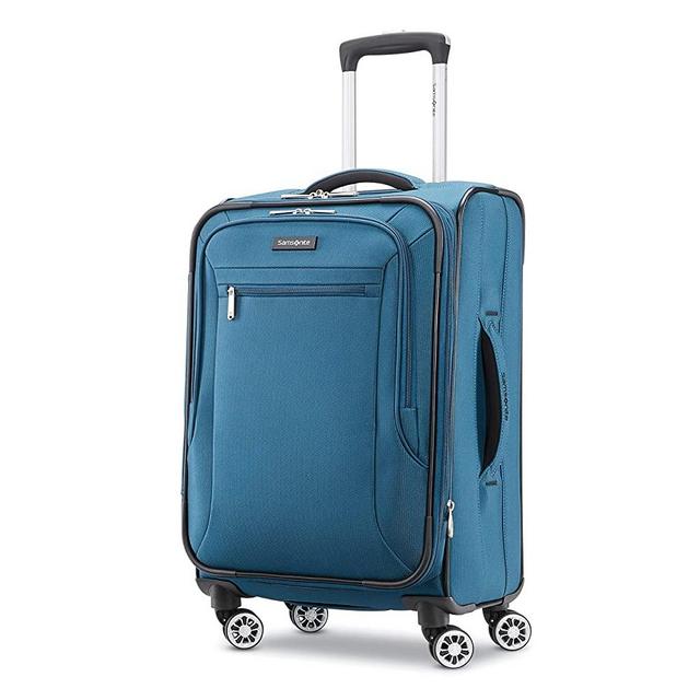 Samsonite Ascella X Softside Expandable Luggage with Spinner Wheels, Teal, Carry-On 20-Inch