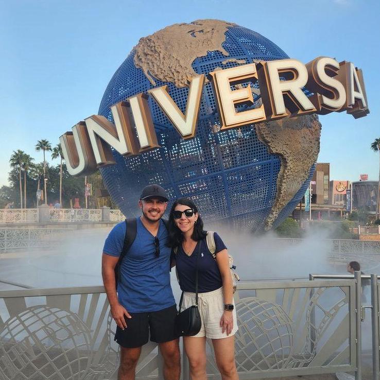 En Universal Studios durante nuestro viaje a Orlando - 2023