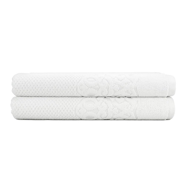 EastNBlue Galata Premium 100% Turkish Cotton Bath Towels Set of 2, Single Bathroom Towel for Body (28" x 56"), Soft & Absorbent Large Bathtowels, White