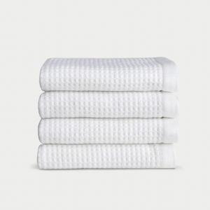 Cozy Earth Waffle Washcloths Set of 4 - White
