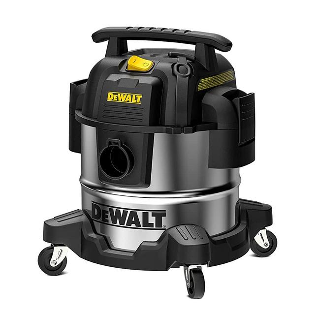 DEWALT 5 Gallon Stainless Steel Wet/Dry Vac, 4 Peak HP Horsepower Shop Vacuum Cleaner, DXV05S