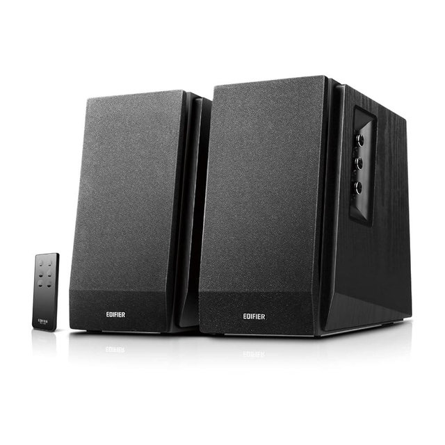 Edifier R1700BT Bluetooth Bookshelf Speakers - Active Near-Field Studio Monitors - Powered Speakers 2.0 Setup Black Enclosure - 66w RMS