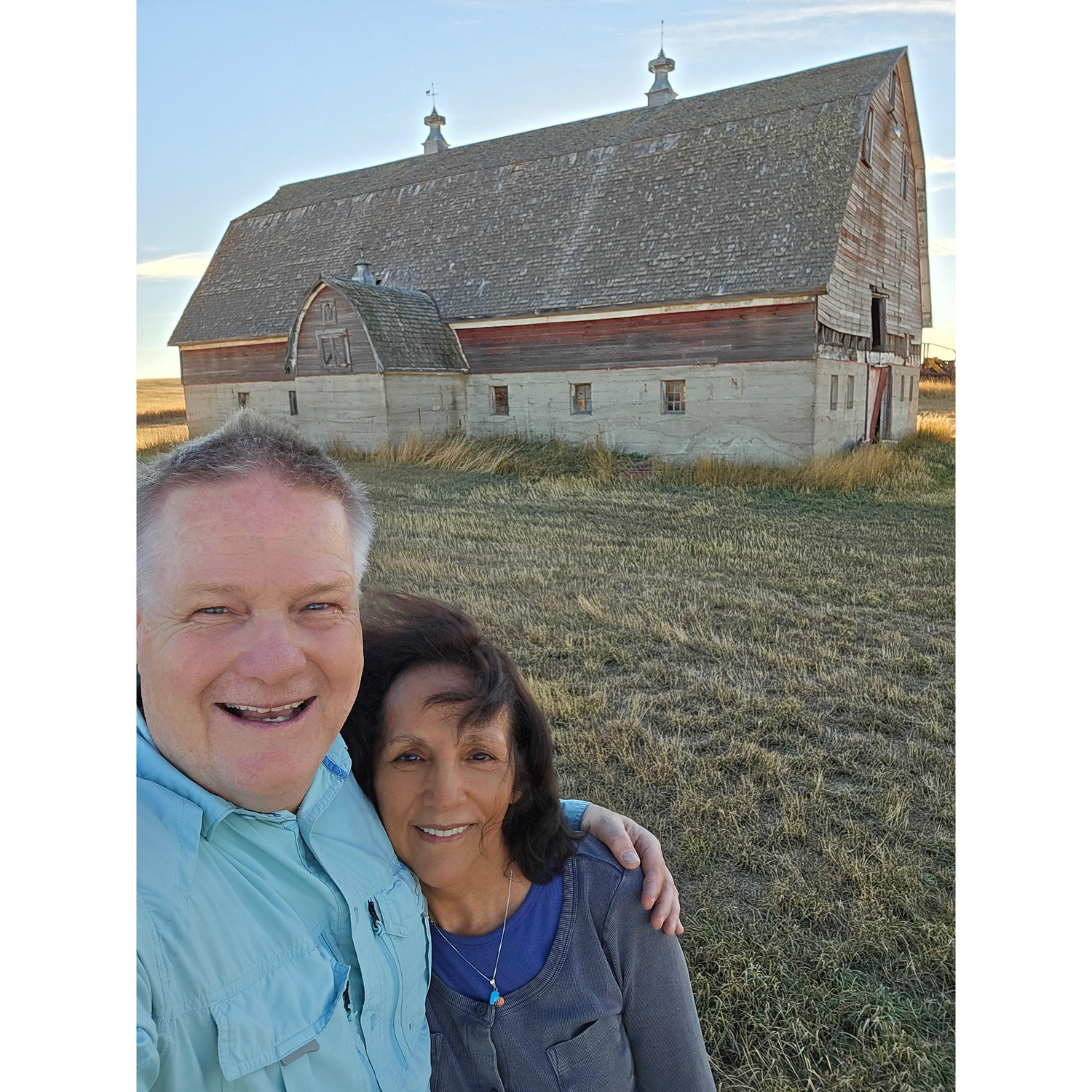 At Beach with Maggie's barn.