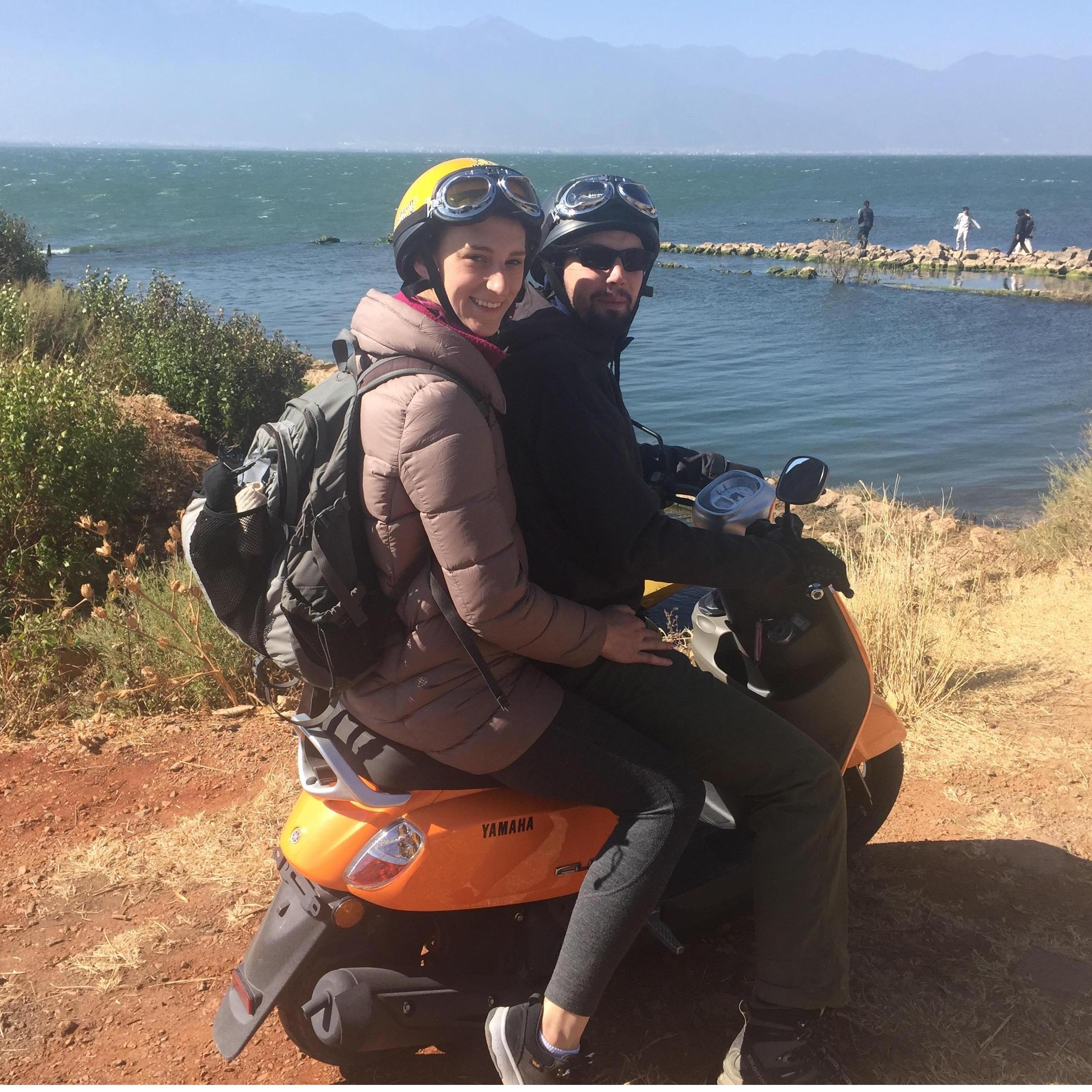 Motorbiking around Erhai Lake, Dali, China