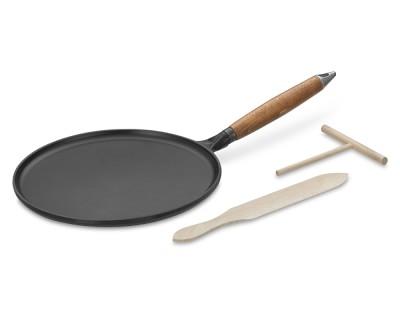 Staub Enameled Cast Iron Crêpe Pan with Spreader & Spatula
