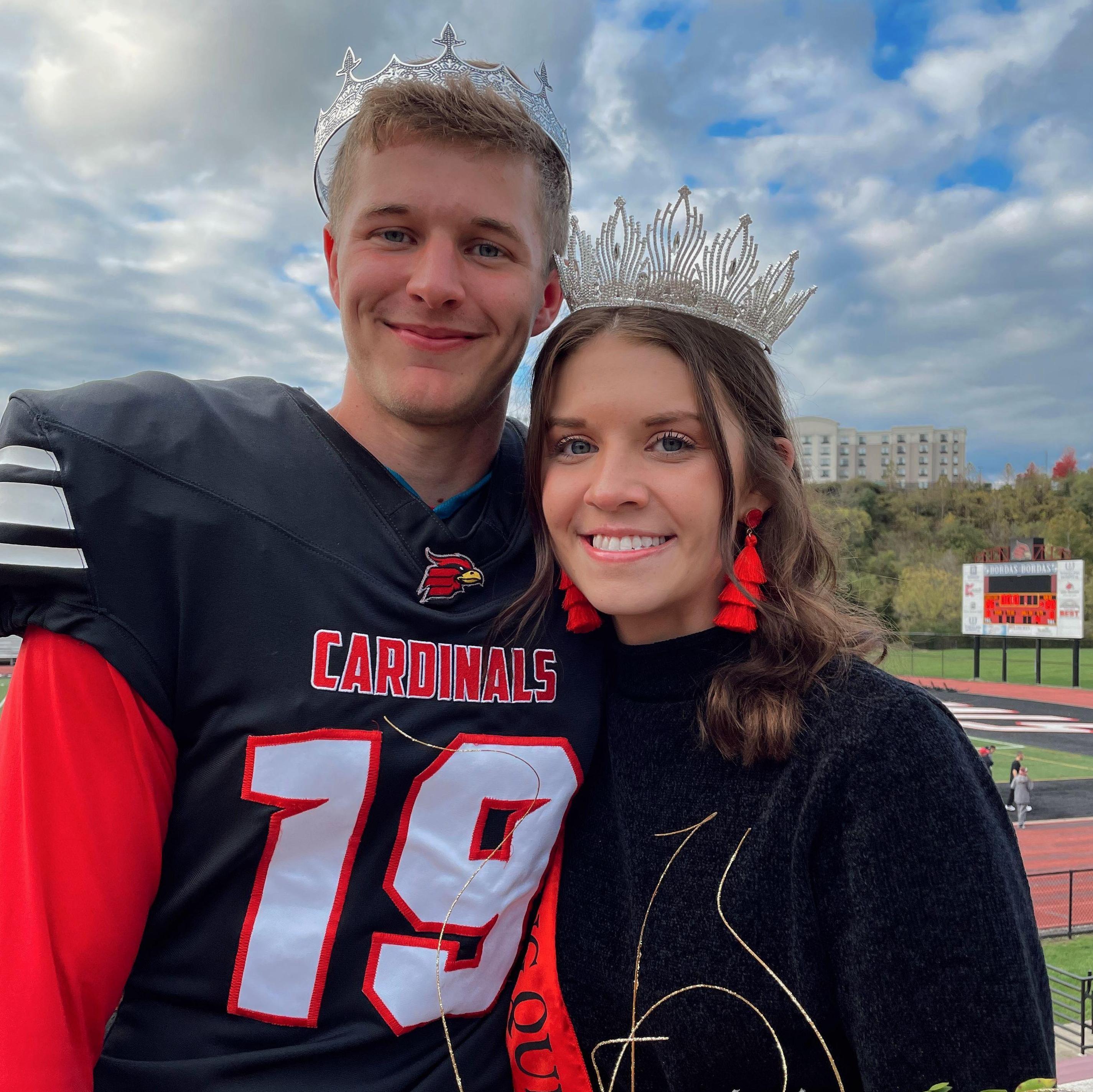 Wheeling University homecoming king & queen, 2021!