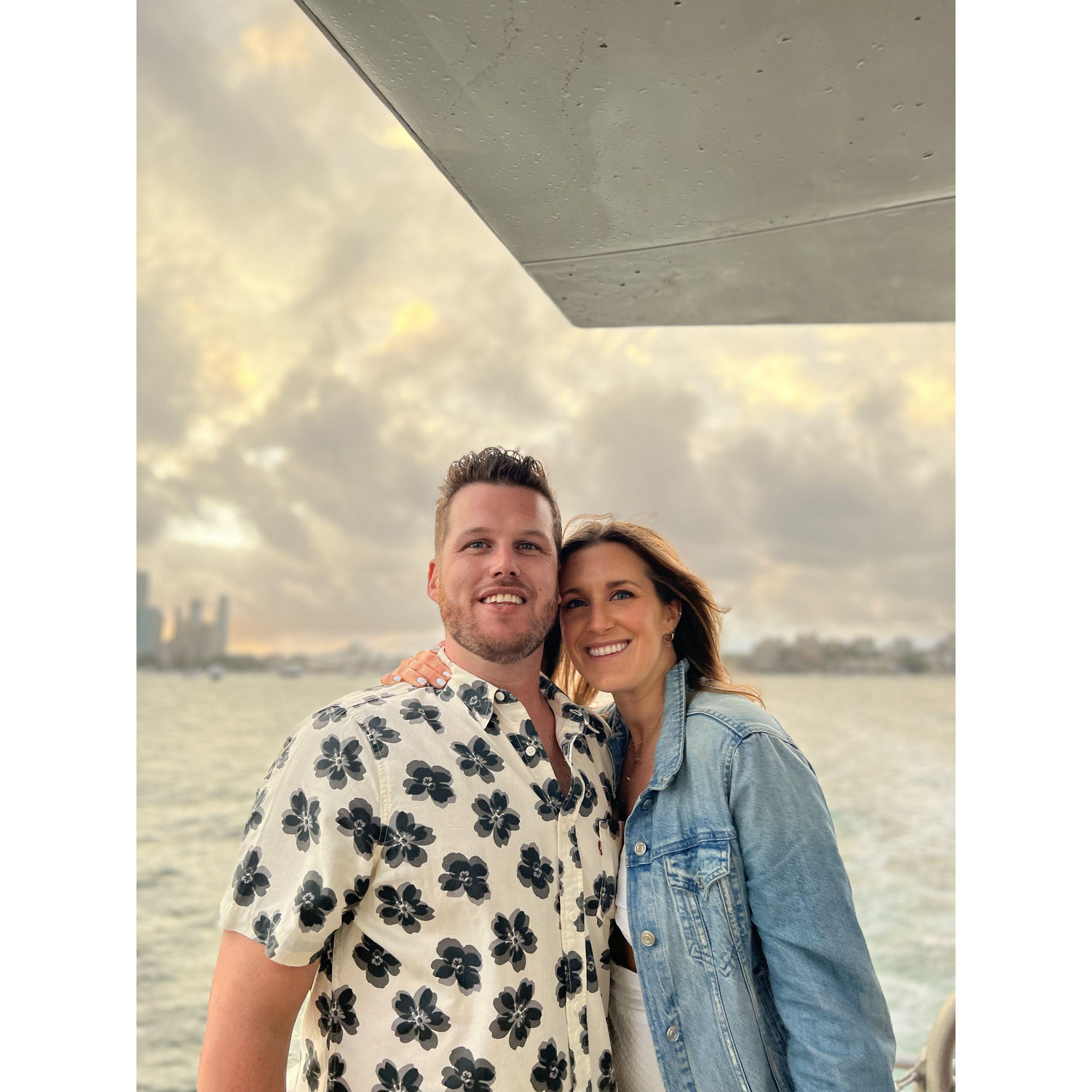 Michael surprised Katie with a New Years Eve Sydney Harbor cruise. The fireworks were spectacular!