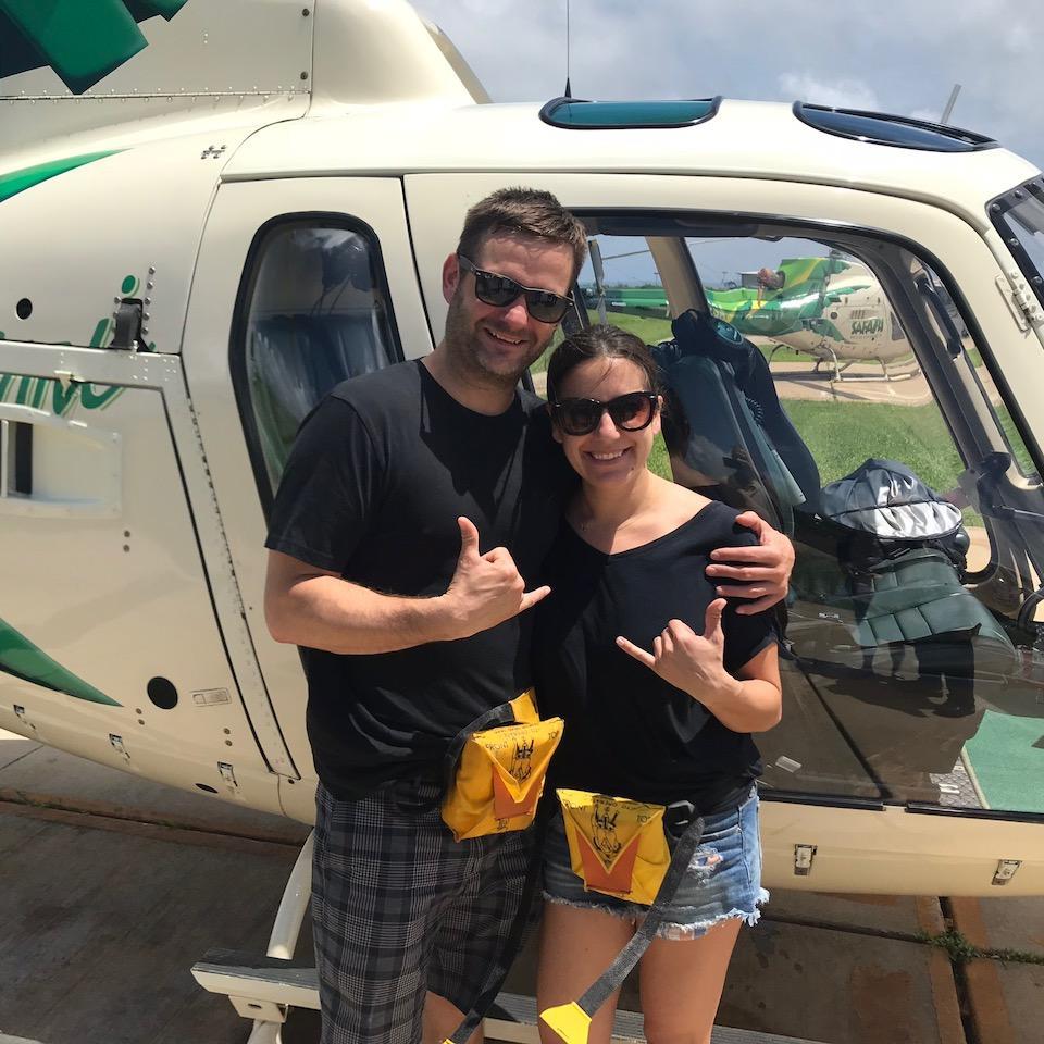 Helicopter ride in Kauai
