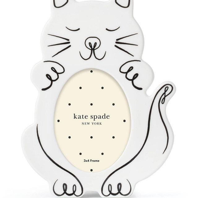 kate spade new york Wild Things 4" x 3" Cat Picture Frame