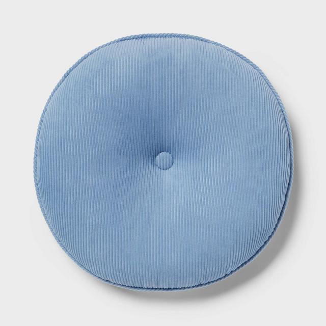 Round Decorative Pillow Blue - Room Essentials™