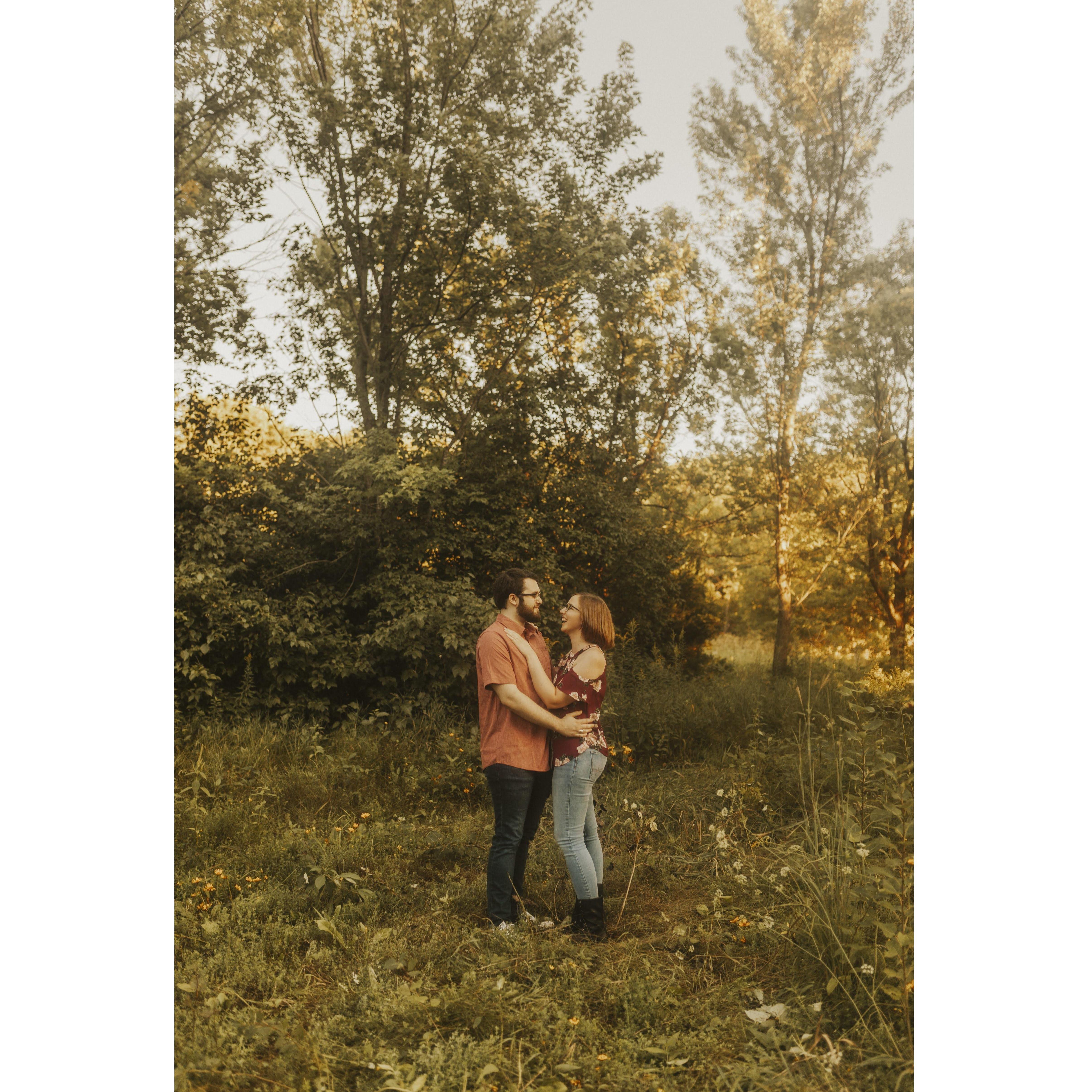 Behold! Engagement photos by Nicole Krause Photography. We are lucky to have her taking photos at the wedding, too!