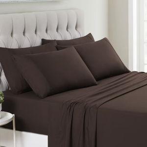 6 Piece Sheet Set, Deluxe Ultra Soft 1500 Series, Double Brushed Microfiber by Sweet Home Collection®