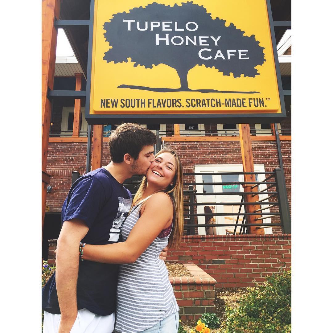 At one of our favorite breakfast places to go in Charlotte NC!
