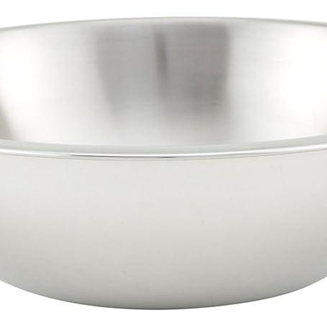 Winco 8 Quart Heavy-Duty Stainless Steel Mixing Bowl, Shallow