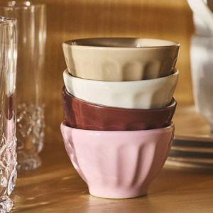 The Latte Stoneware Mini Bowl, Set of 4: Amelie Edition
