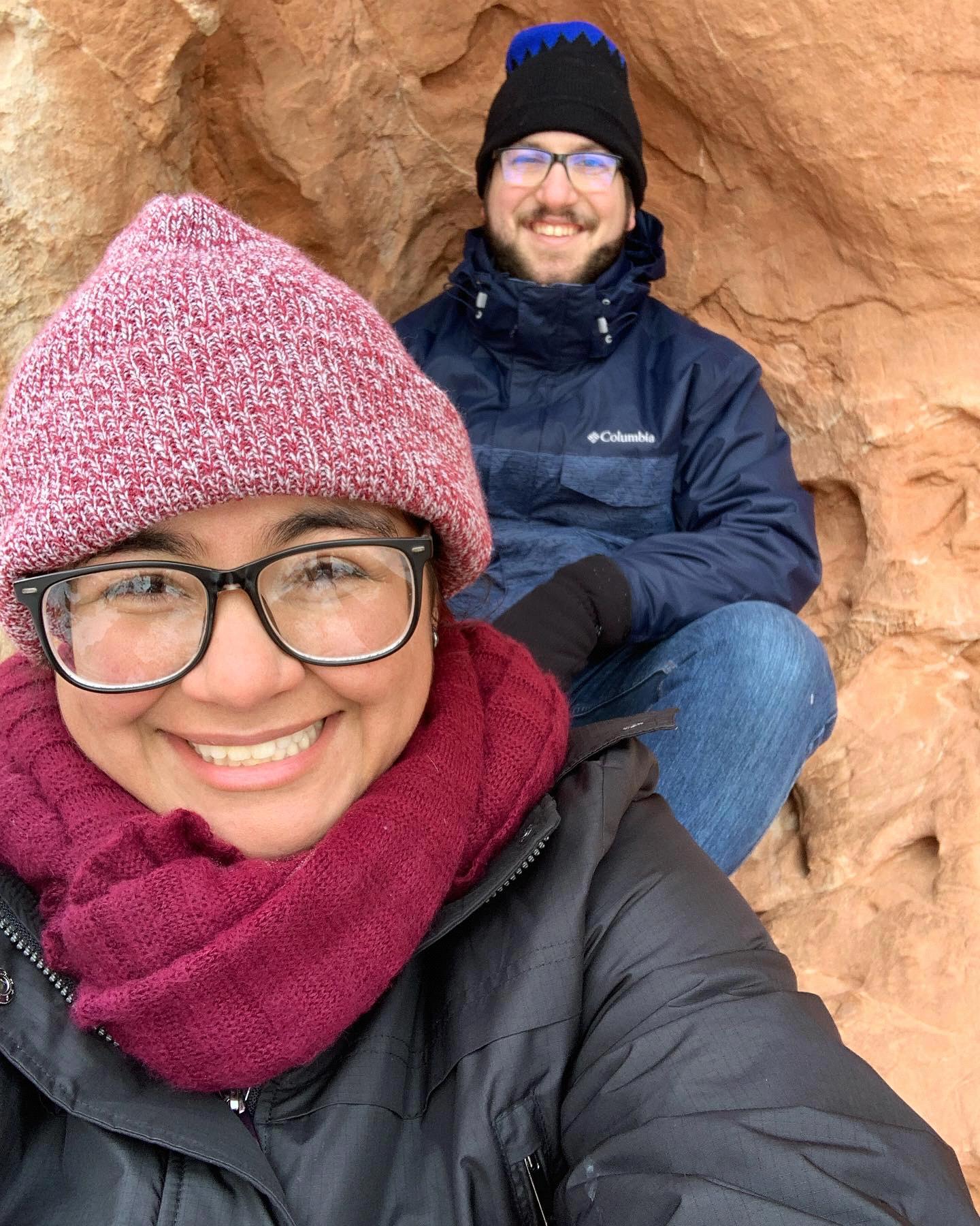 We climbed a rock. Garden of the Gods, Colorado Springs, November 2019