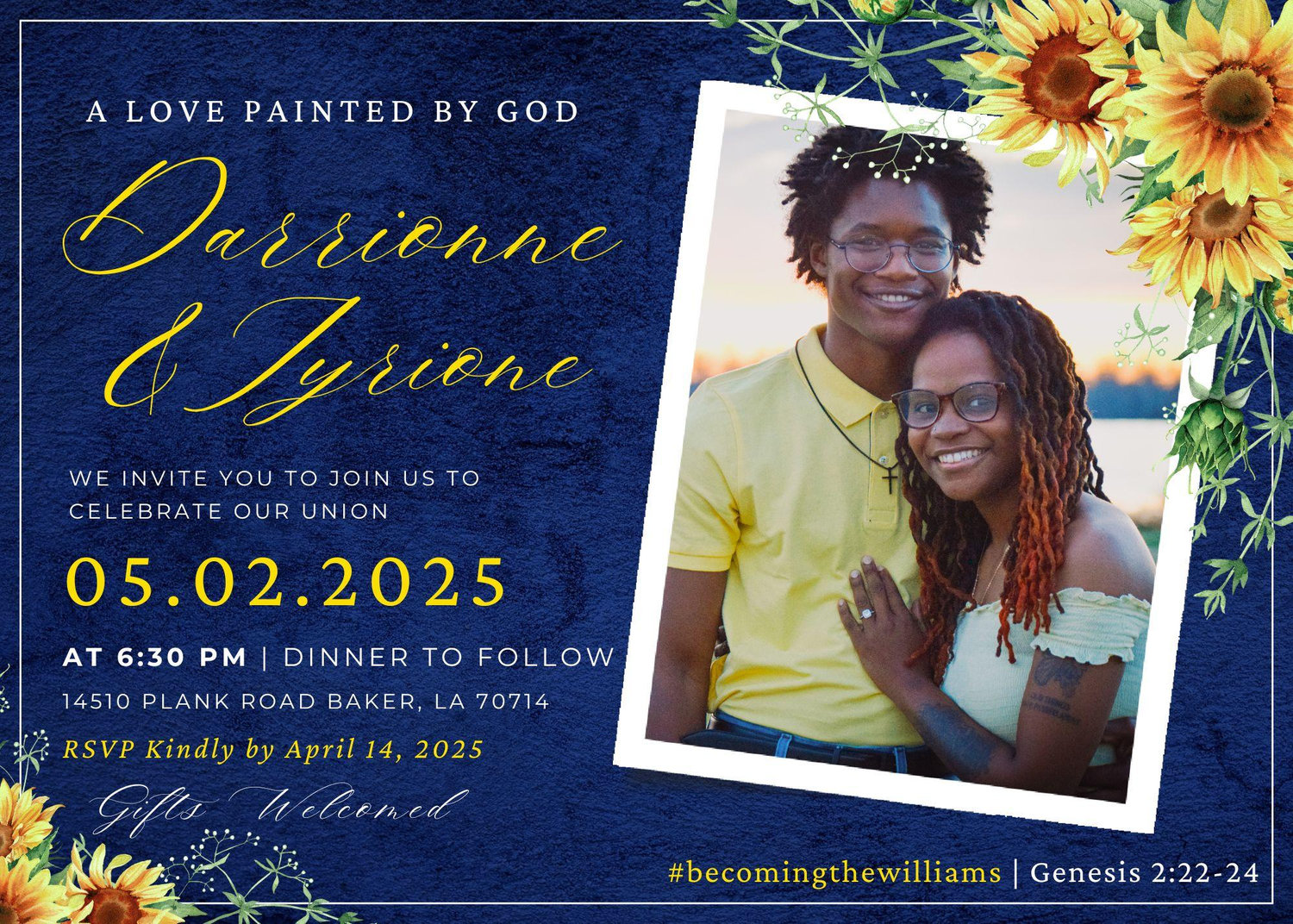 The Wedding Website of Darrionne Ellis and Tyrione Williams