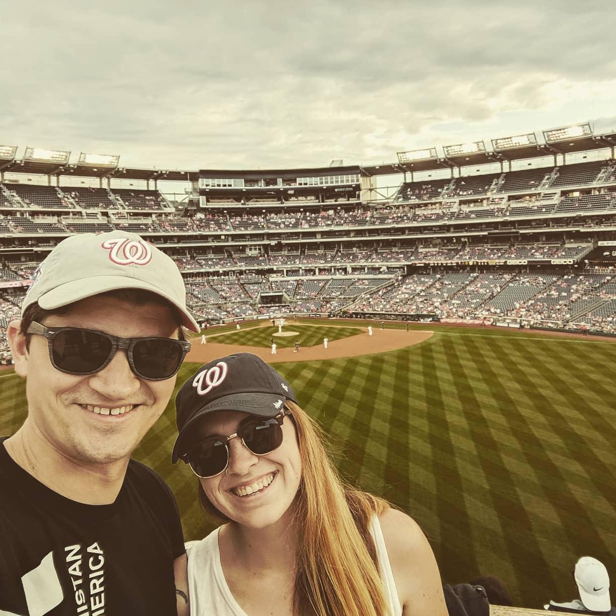 Our first Nationals game.