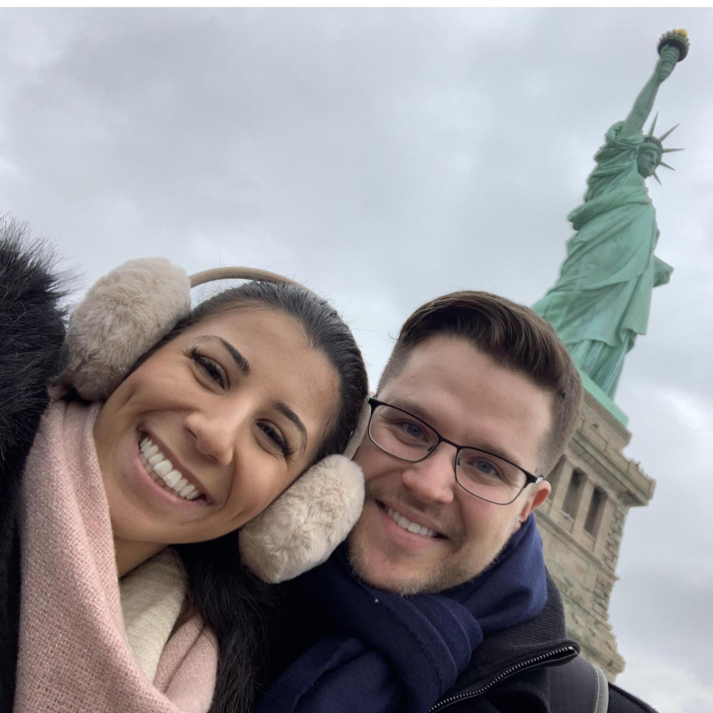 The morning that Evan proposed!! Roberta had NO idea what was coming her way...