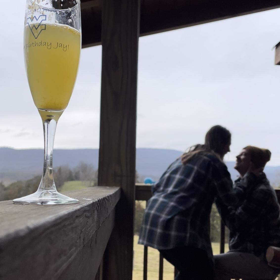 Getting engaged at Tori's Uncle Jay and Aunt Kristi's cabin in WV