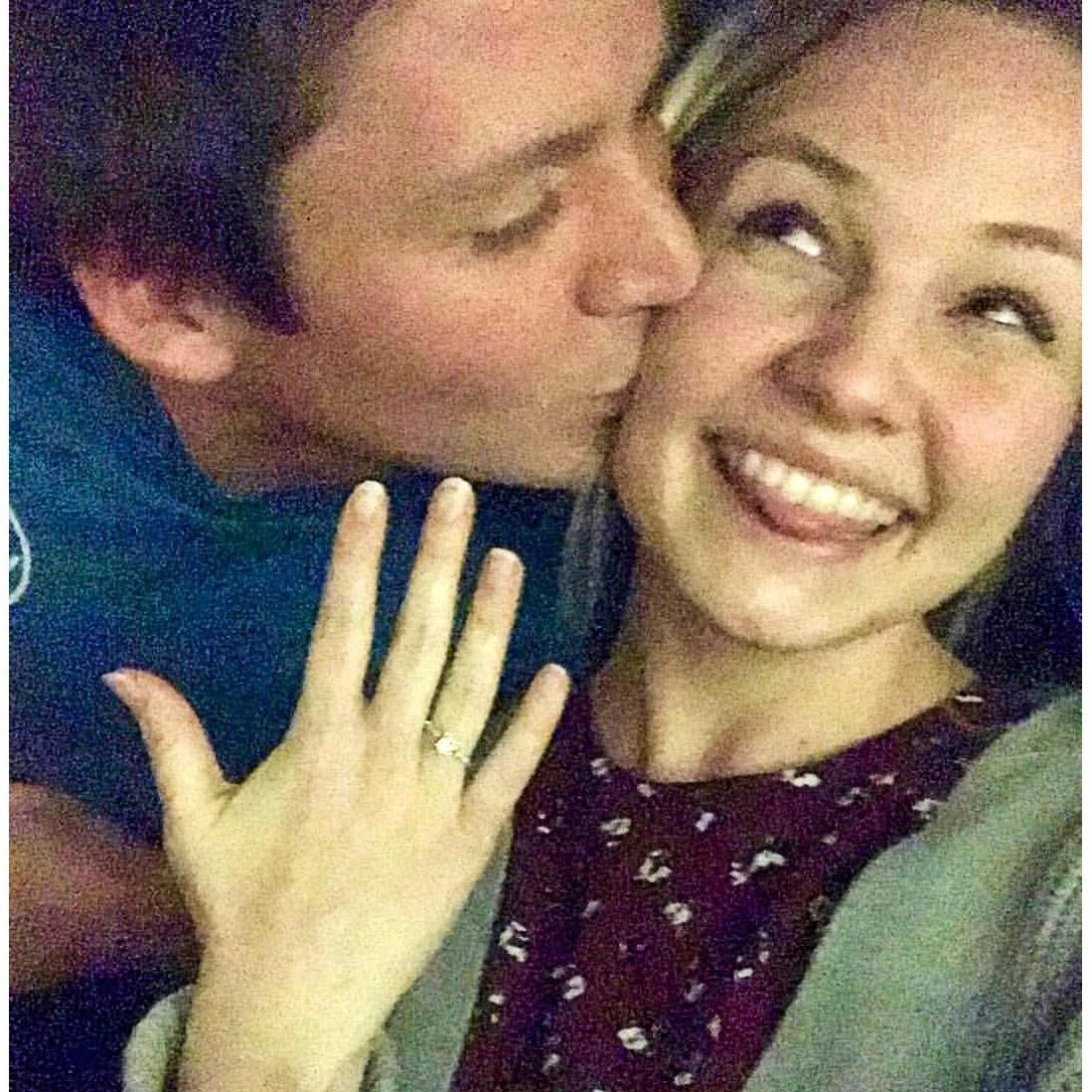 The night he asked and she said YES!