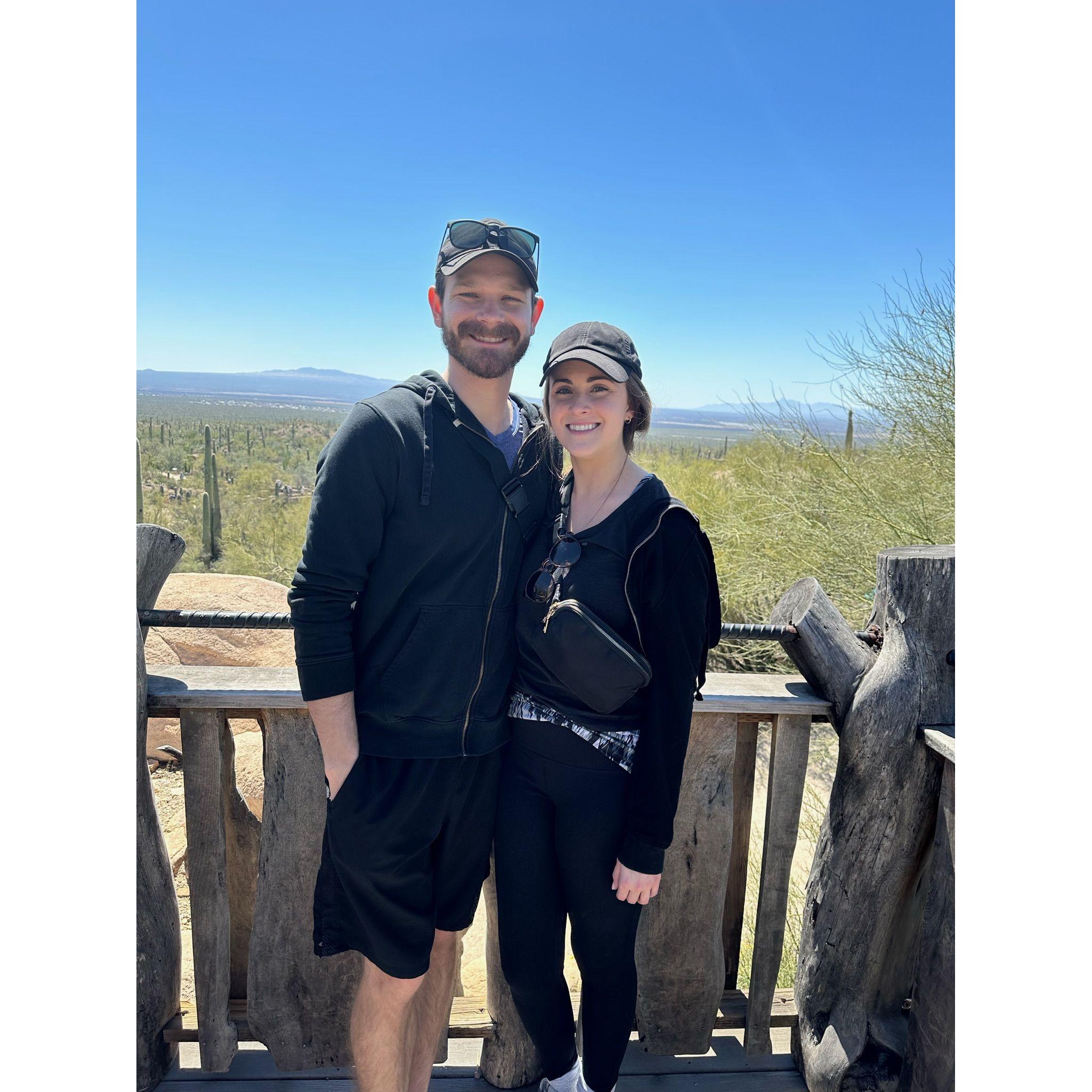 Visiting Kelly and Cesar in Tucson.