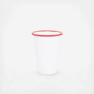 Vintage Enamelware Tall Tumbler, Set of 4