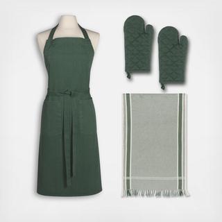 Heirloom Stonewash 4-Piece Apron Set